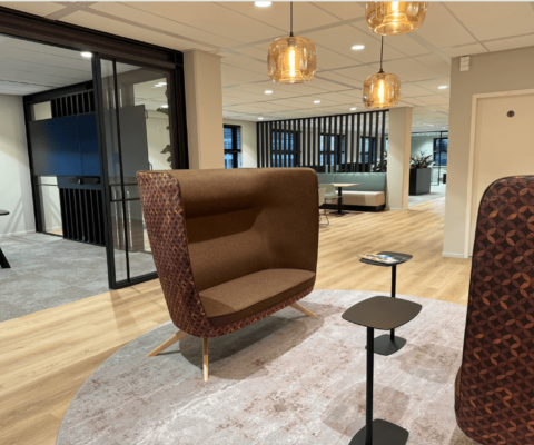 Renovatie en inrichting van get nieuwe kantoor van Minitab