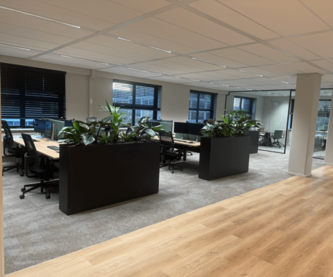 Renovatie en inrichting van get nieuwe kantoor van Minitab